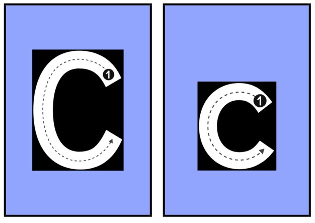 Vettore c alfabeto c design del logo dell'alfabeto