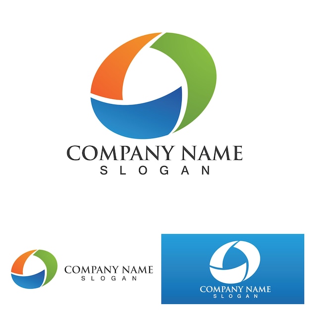 C cirkel ring logo sjabloon vector pictogram