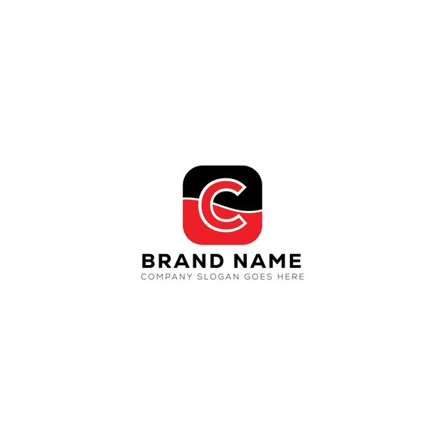 C creative initials letter logo design