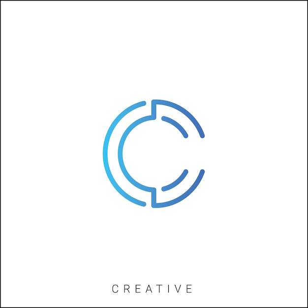 C Creative Logo Design Minimal Logo Design Classic Design Vector latter logo design Monogram