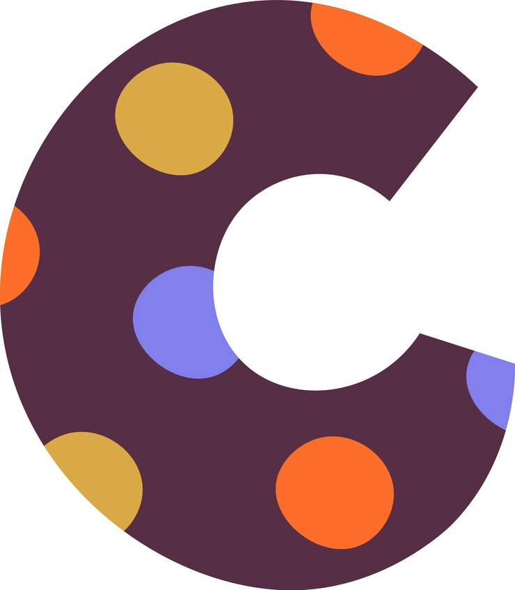 Vector c letter childish alphabet