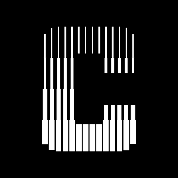 Вектор иллюстрация значка логотипа букв c lines