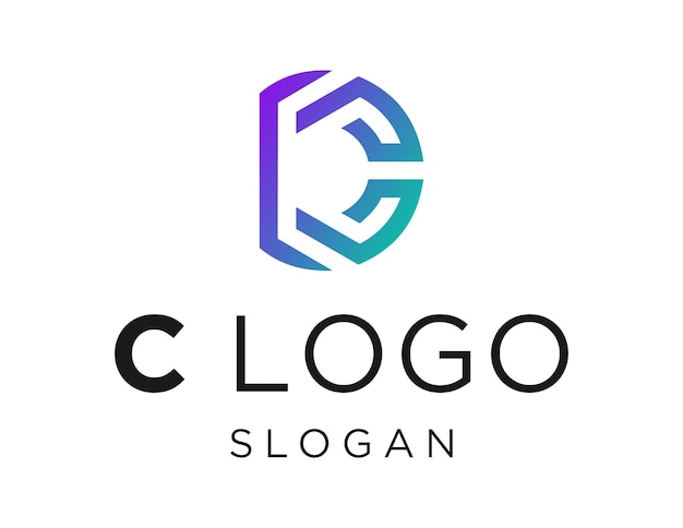 C письмо дизайн логотипа