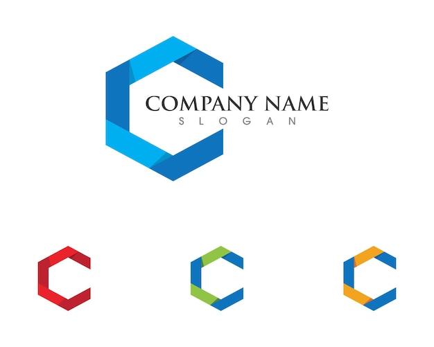 Modello di logo della lettera c