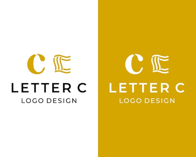 C letter monogram business logo design.