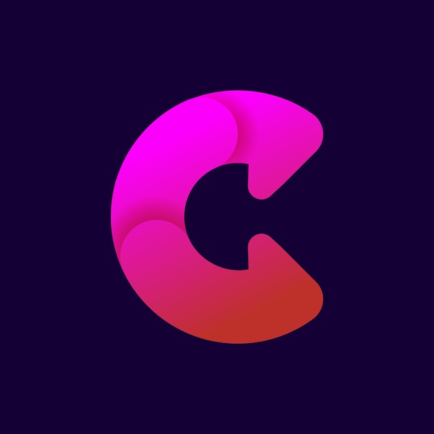 C Logo can be use for icon sign logo