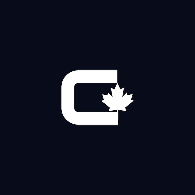 Vector c-logo, canadees bladlogo