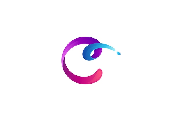 Логотип C Первоначальный бизнес-шаблон письма