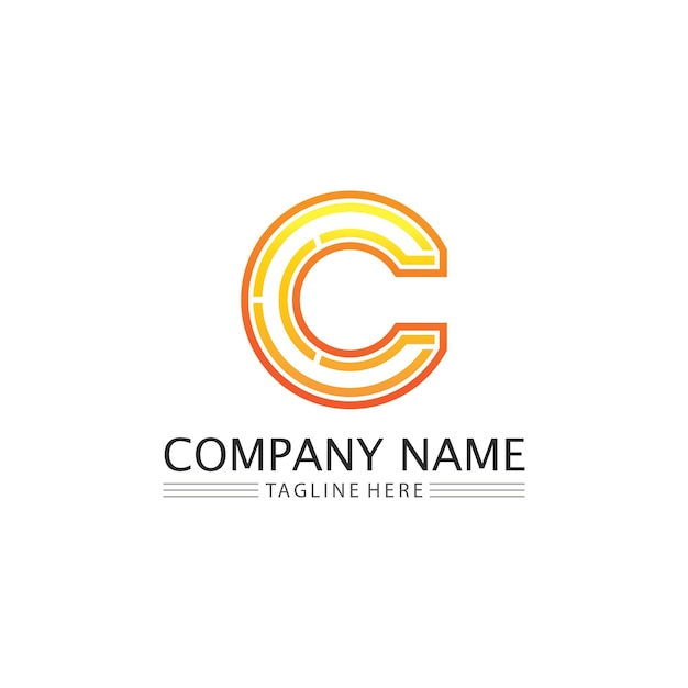 C logo for vitamin and font c letter identity and design business