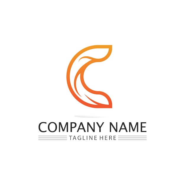 C logo for Vitamin and font C letter Identity and design business