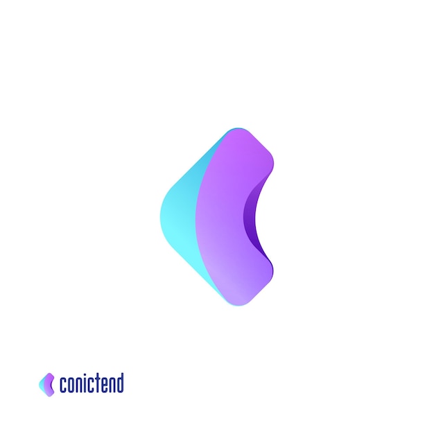 ベクトル cモダンな文字マークのロゴデザイン