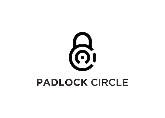 c padlock logo design vector illustration