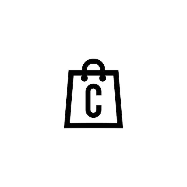 C shop letter logo