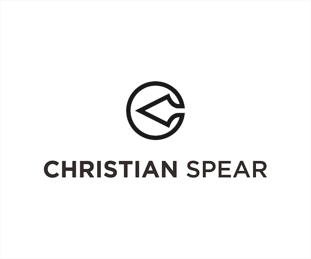 c spear logo or spear vector