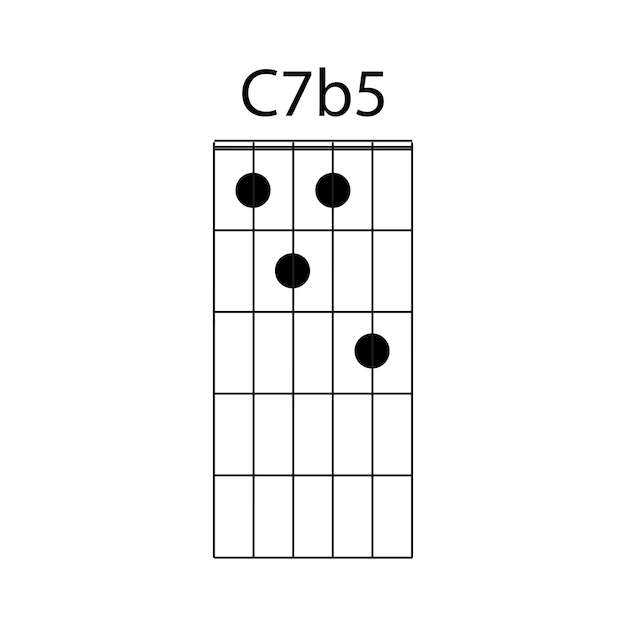 C7b5 guitar chord icon