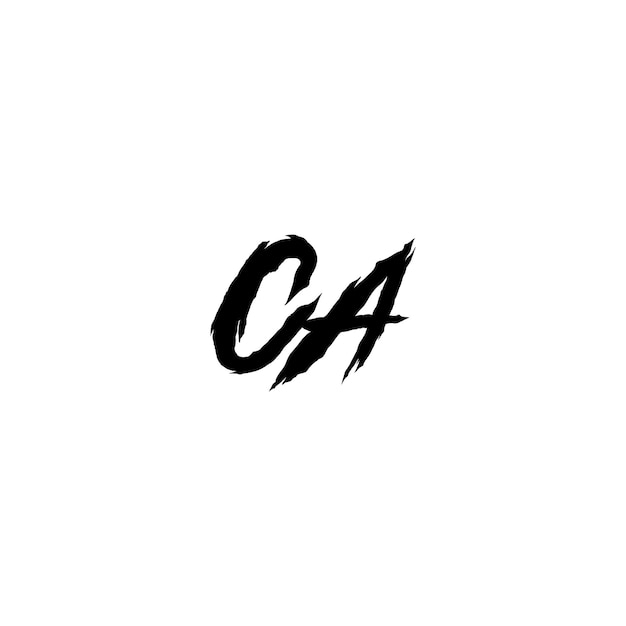 CA monogram logo ontwerp letter tekst naam symbool monochrome logotype alfabet karakter eenvoudig logo