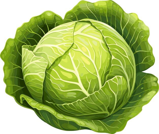 Vector cabbage vector illustration