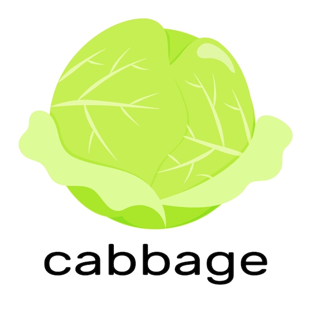 Cabbage with inscription