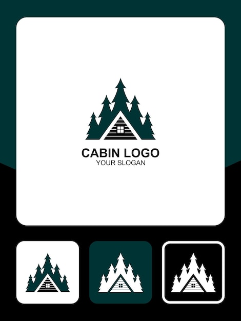 cabin logo design and icons