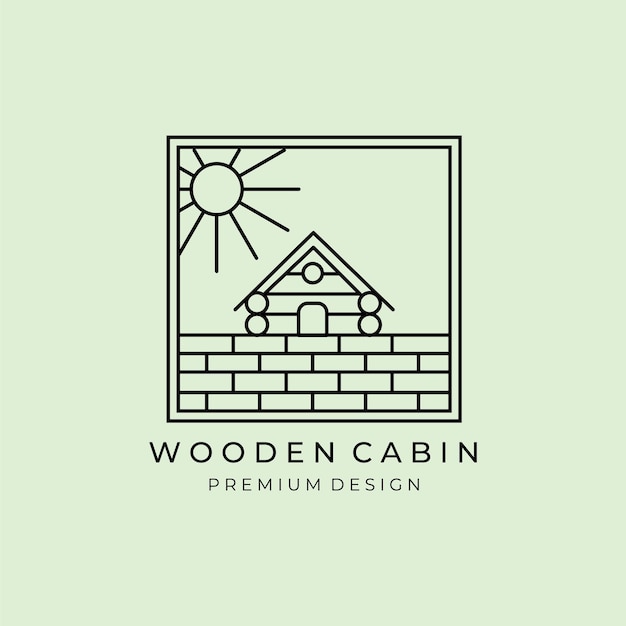 Cabin logo vector illustration design creative logo