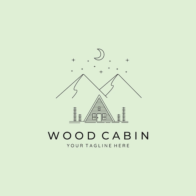 Cabin logo vector illustration design