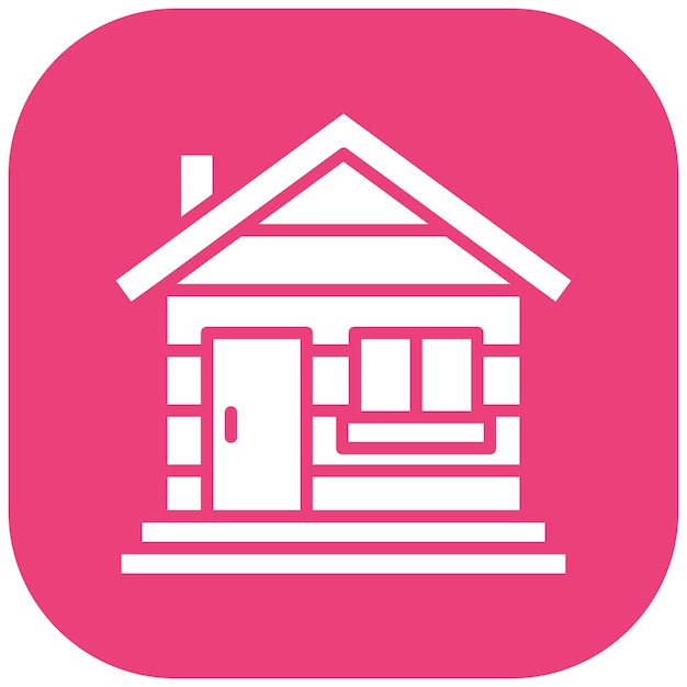Cabin vector icon Can be used for Type of Houses iconset
