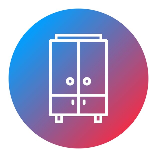Cabinet icon vector image Can be used for Bowling