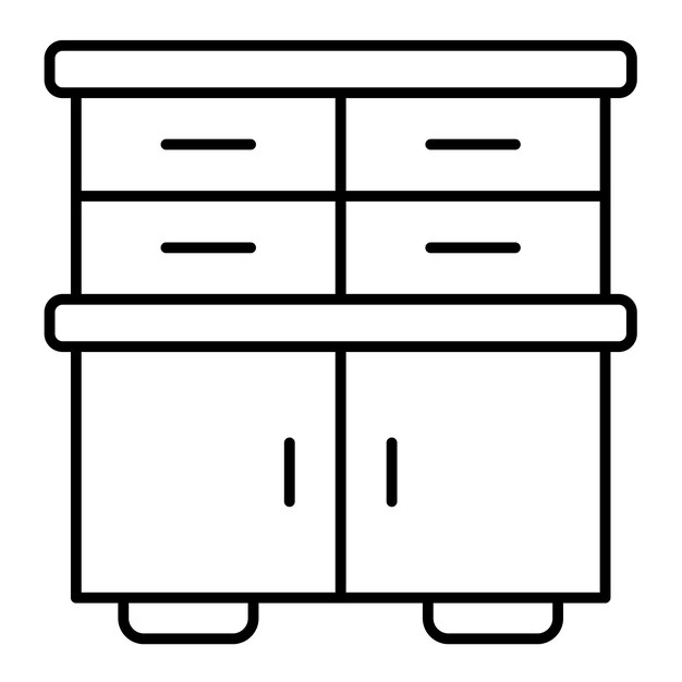 Cabinet Line Illustration