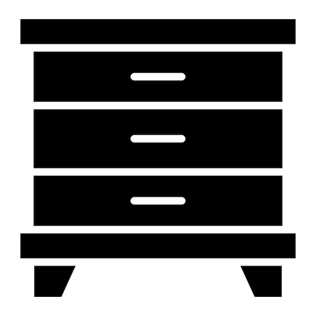 Cabinet Vector Icon Design Illustration