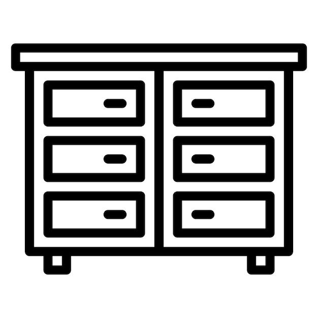 Cabinet vector icon illustration of Interior iconset