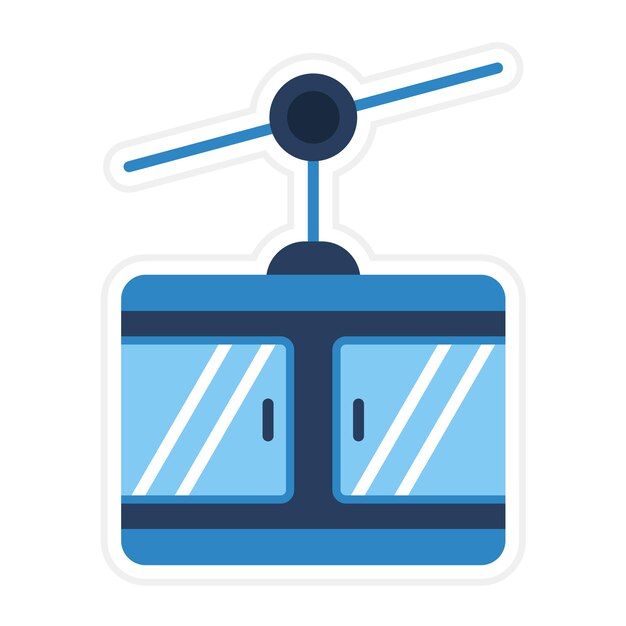 Cable Car icon vector image Can be used for Transport