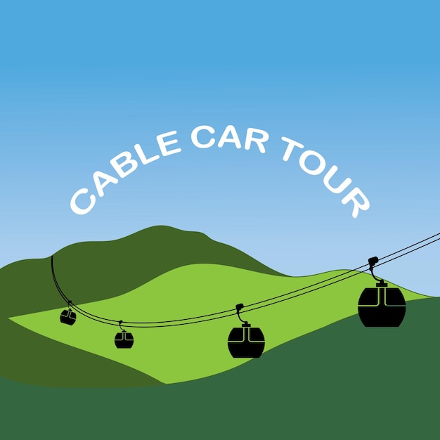 Cable car tour icon