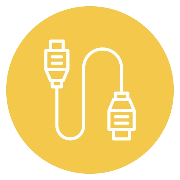 Vector cable icon vector image can be used for battery and power