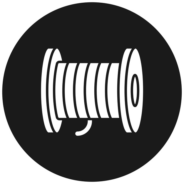 Cable Roll vector icon Can be used for Industrial Process iconset