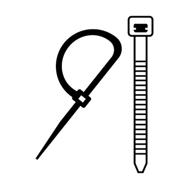 Cable tie icon logo vector design template