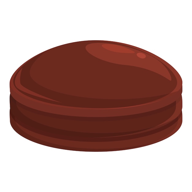 Cacao cookie pictogram cartoon vector Snoep blok chocolademelk