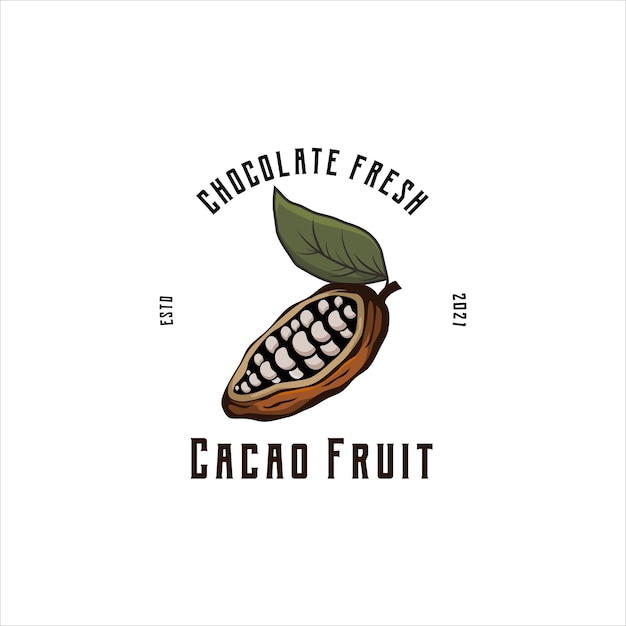 Cacao logo vintage retro