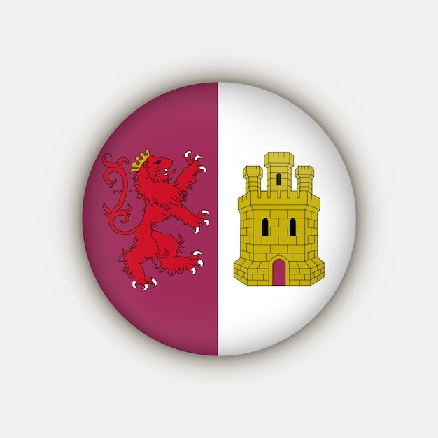 Caceres flag provinces of Spain Vector illustration