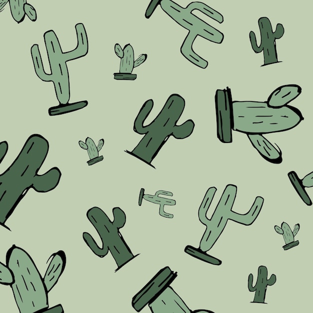 Cactus Background Vector