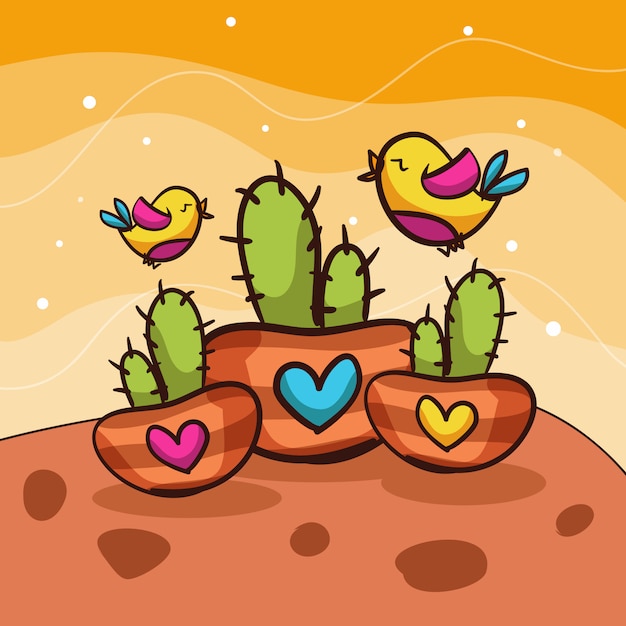 Cactus birds