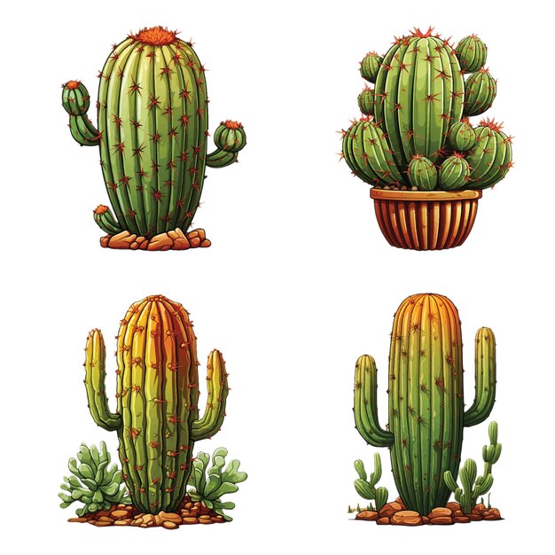 Vector cactus clipart