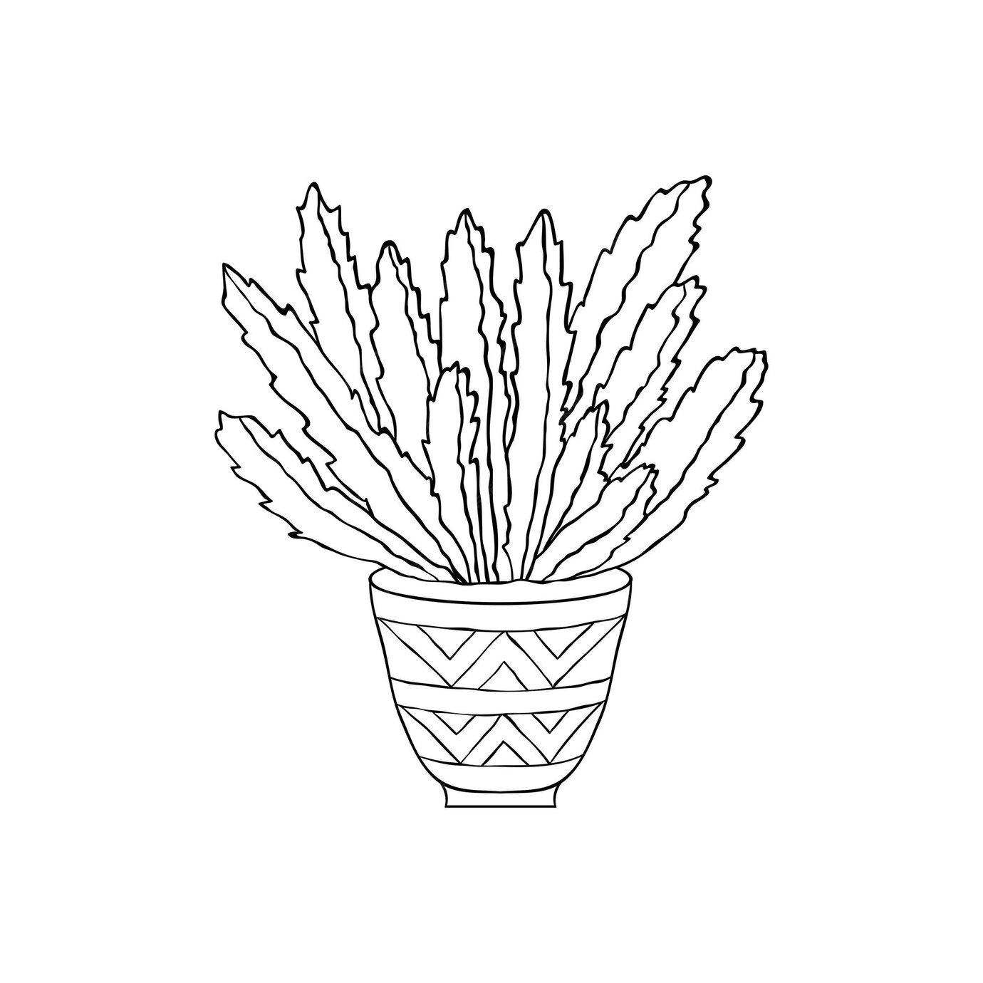 Premium Vector | Cactus in doodle style isolated on white background