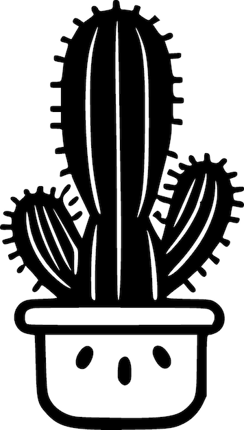 Vector cactus hoge kwaliteit vector logo vectorillustratie ideaal voor t-shirt afbeelding