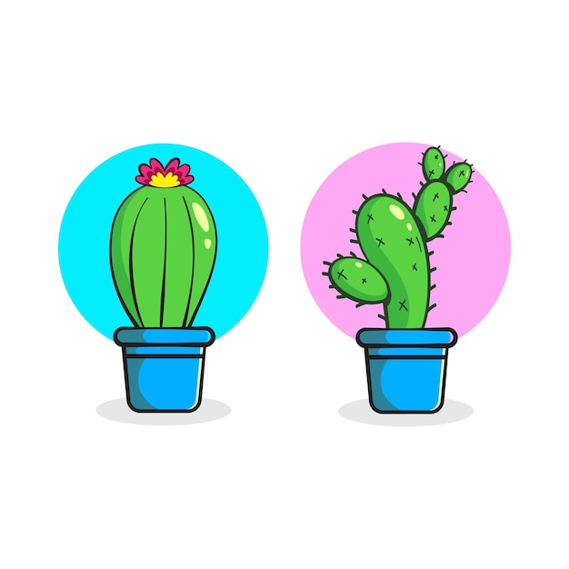 Cactus icon design template vector illustration