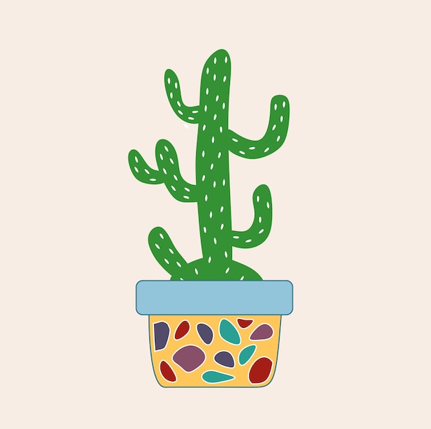 Cactus icon vector illustration, nature theme, Cactaceae