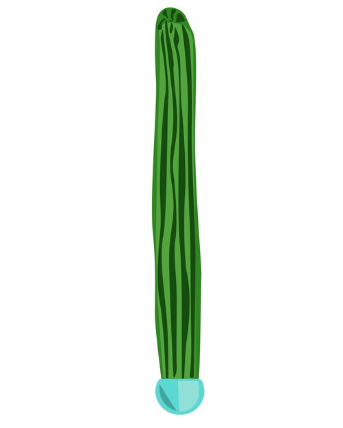 Cactus in een blauwe pot vectorillustratie