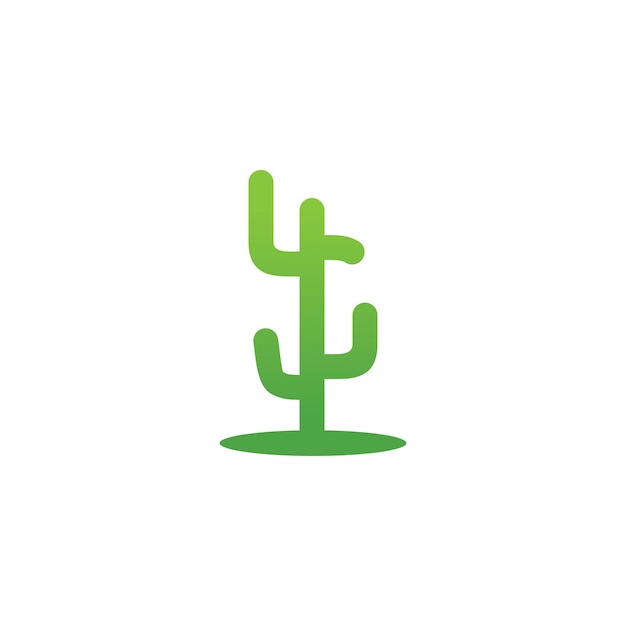 Cactus logo pictogram ontwerp vector