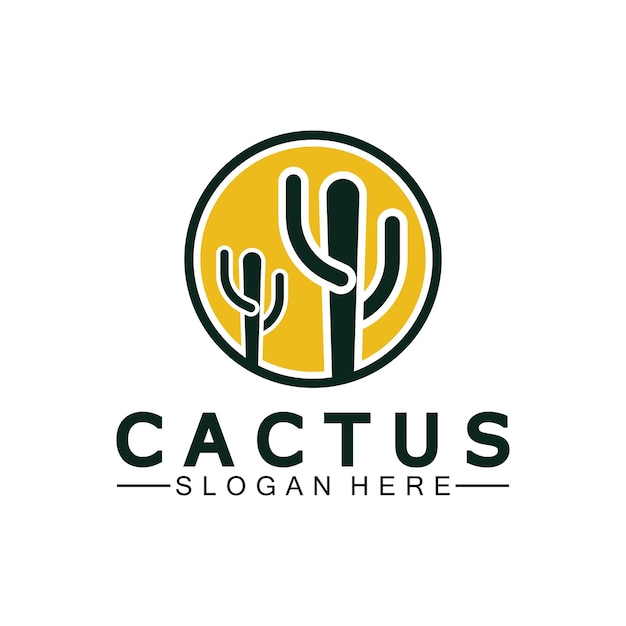 Cactus Logo Template Design Vector Design Concept Creatieve symboolpictogram