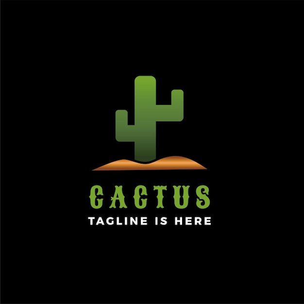 Cactus logo vector pictogram illustratie