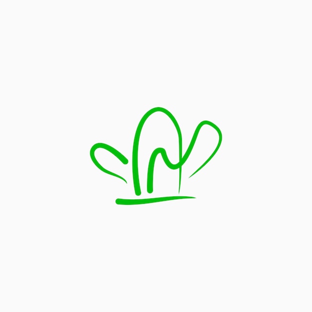 Cactus logo vector pictogram ontwerpsjabloon